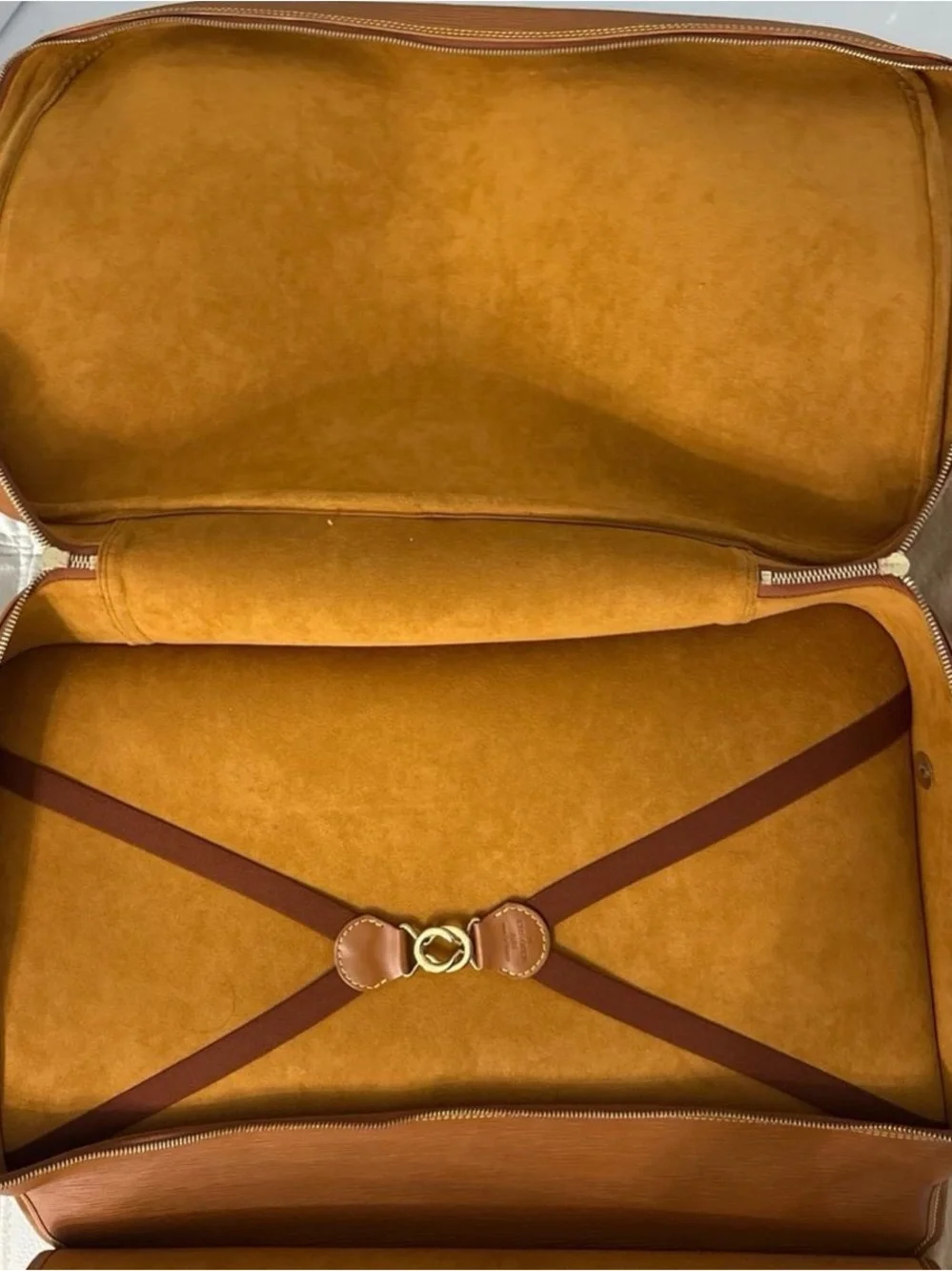 Louis Vuitton Cognac Epi Leather Laptop Messenger Bag